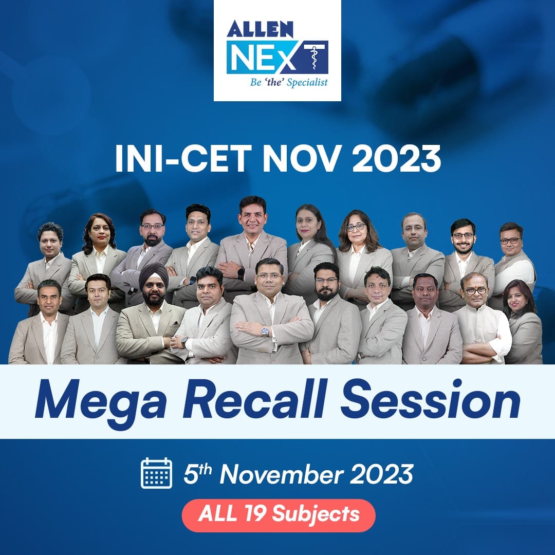 ALLEN - 📢 The INI-CET LIVE Mega Recall Session is finally here! 📢 Join ...