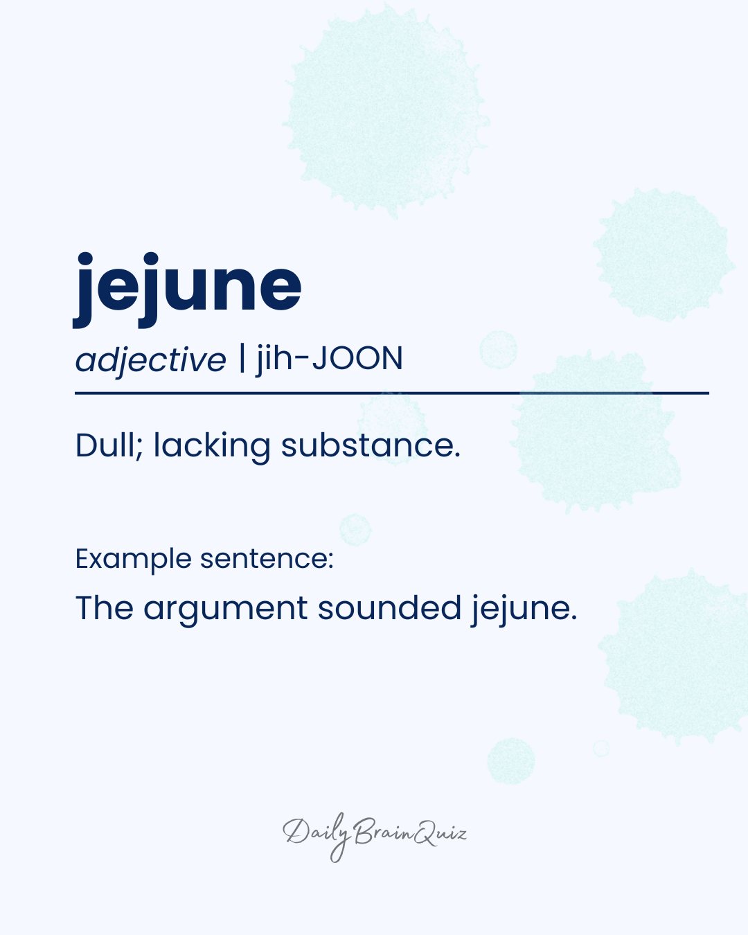 Daily - Jejune | Explore English words and build your vocabulary today ...