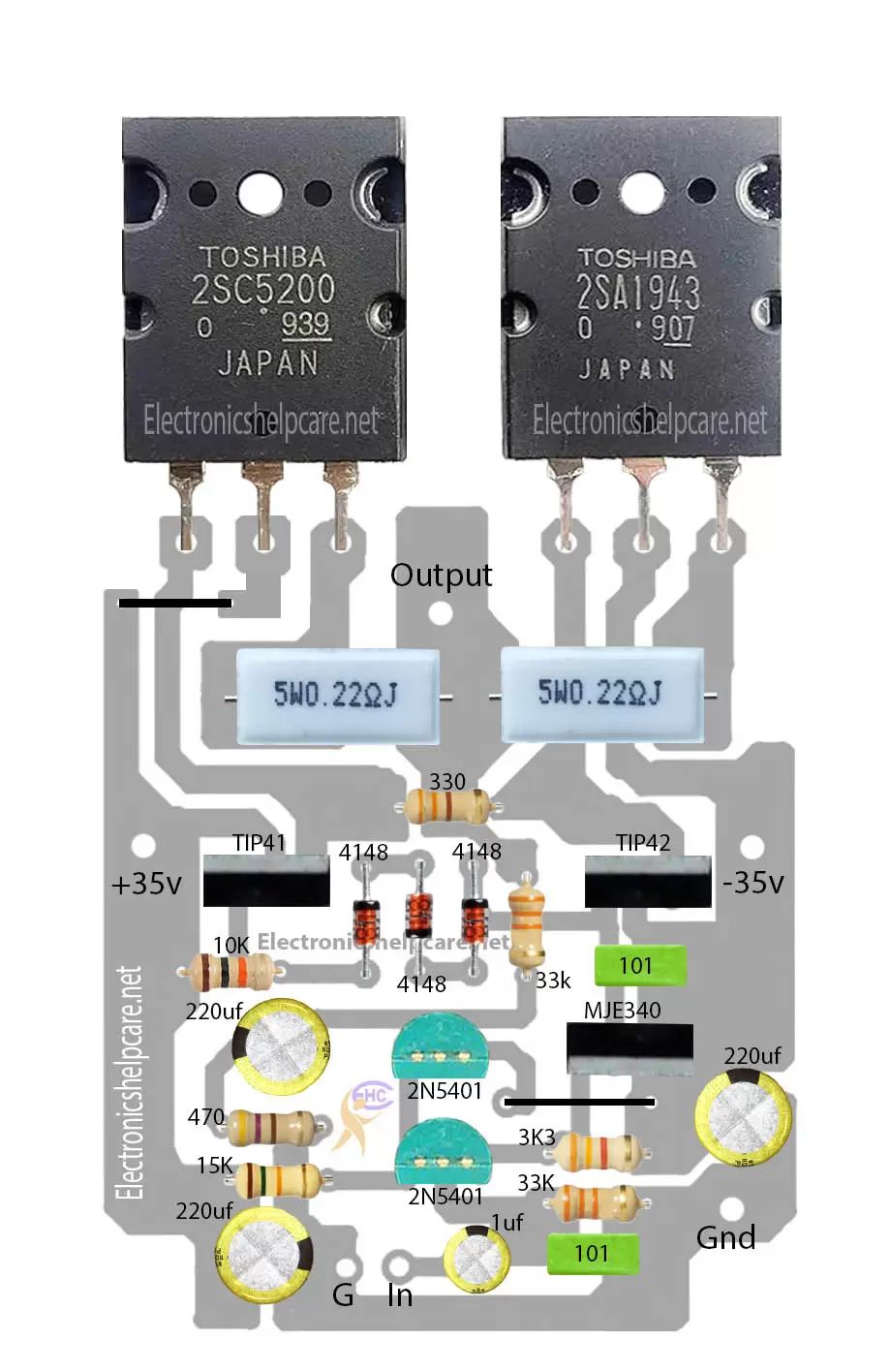 ELECTRONIC ENTHUSIASTS & PRACTICAL ELECTRONICS | Mini amplifier circuit ...