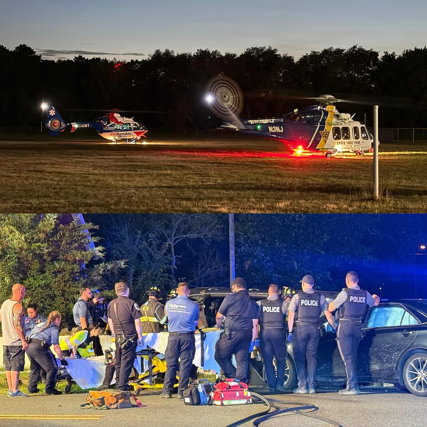 Jersey - Crews are still working to extricate two victims involved in a ...