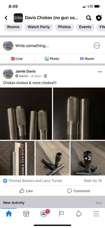 Davis Custom Hunting and Trap Chokes