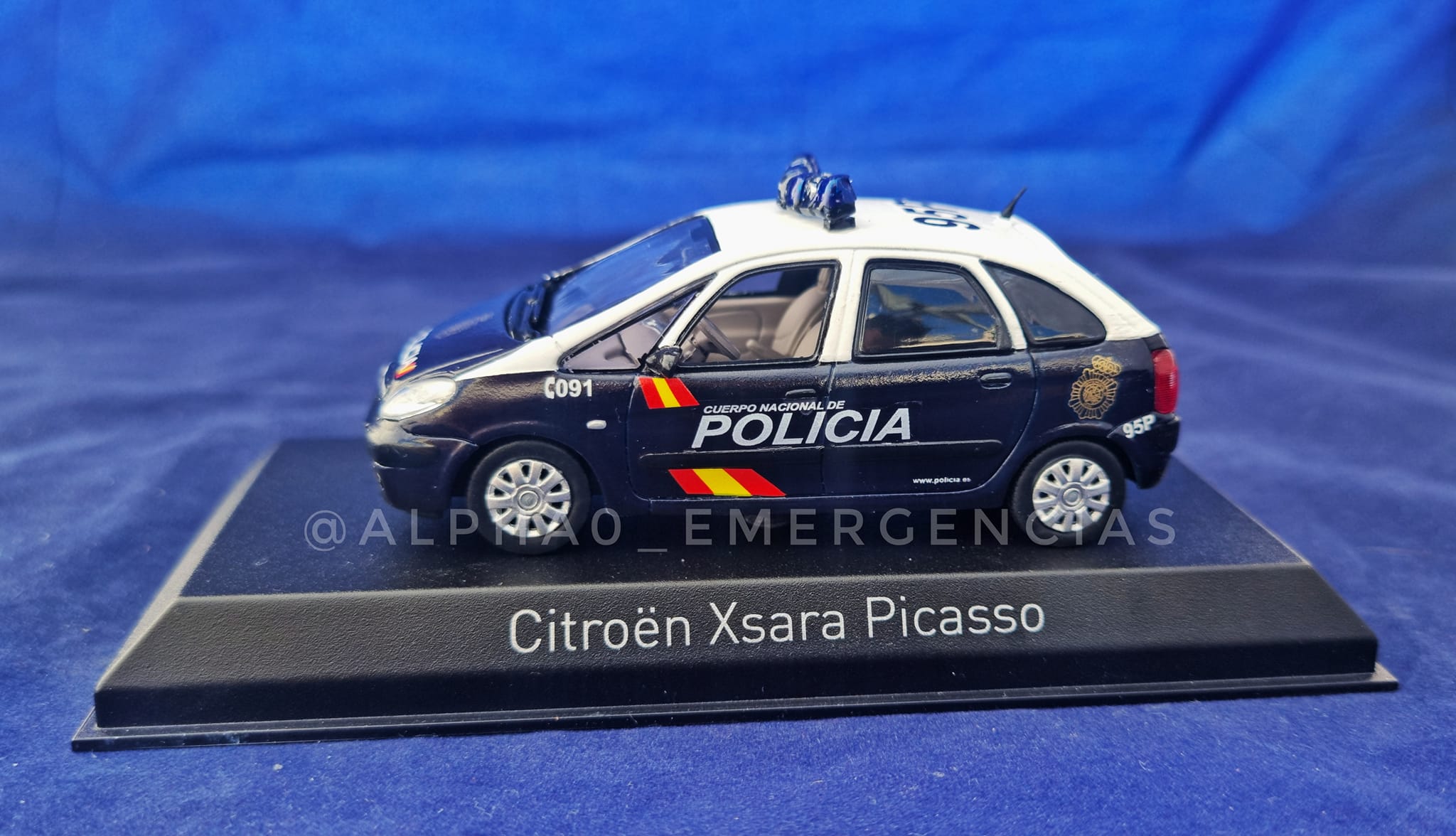 Voiture Miniature Citroën Xsara Police 1/43 Par Norev - Occasion