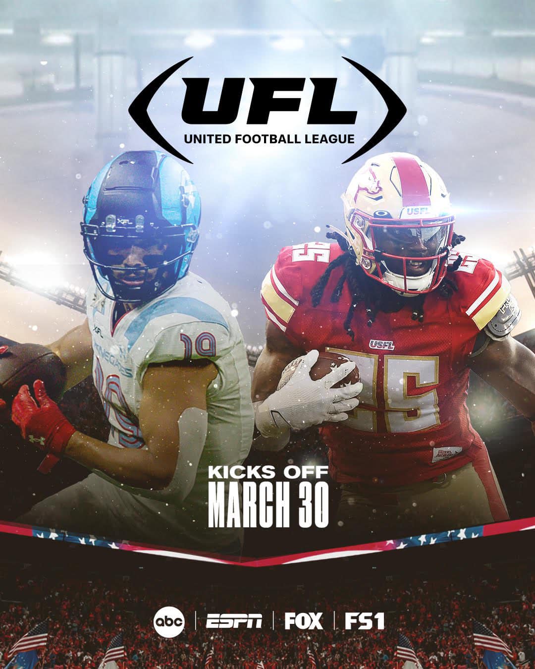 NFL - XFL รวมลีกกับ USFL กำเนิดใหม่ภายใต้ชื่อ UFL หรือ United Football ...