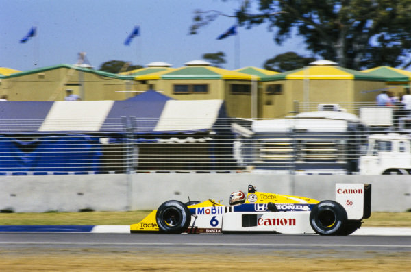 Nelson Piquet at Williams FW11B Honda turbo - Suzuka/Japanese