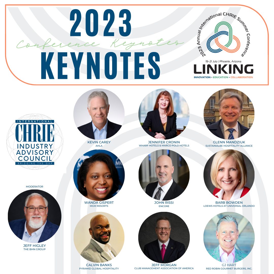 Meet the 2023 Opening Session... - International CHRIE | Facebook