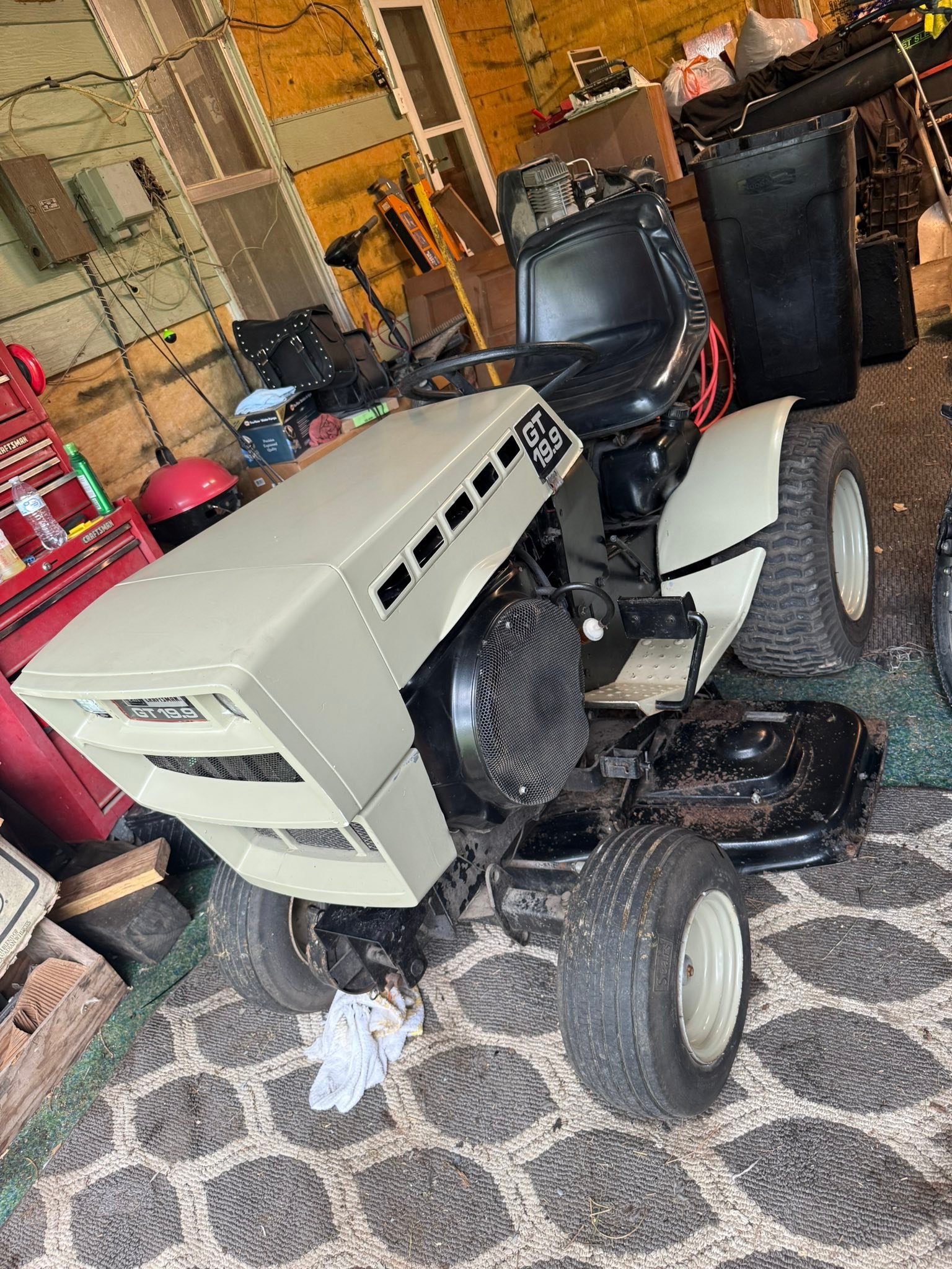 What's the value of a late 70s Sears GT19.9 riding mower?