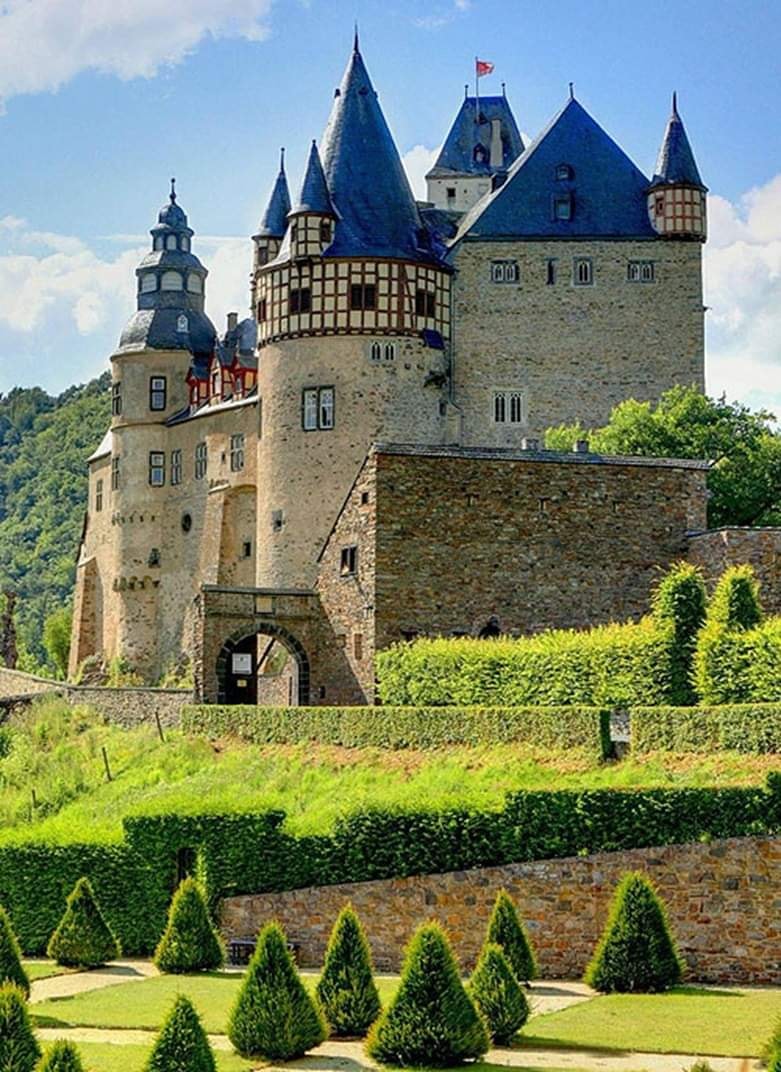 Burresheim castle in Rhineland-Palatinate, Germany