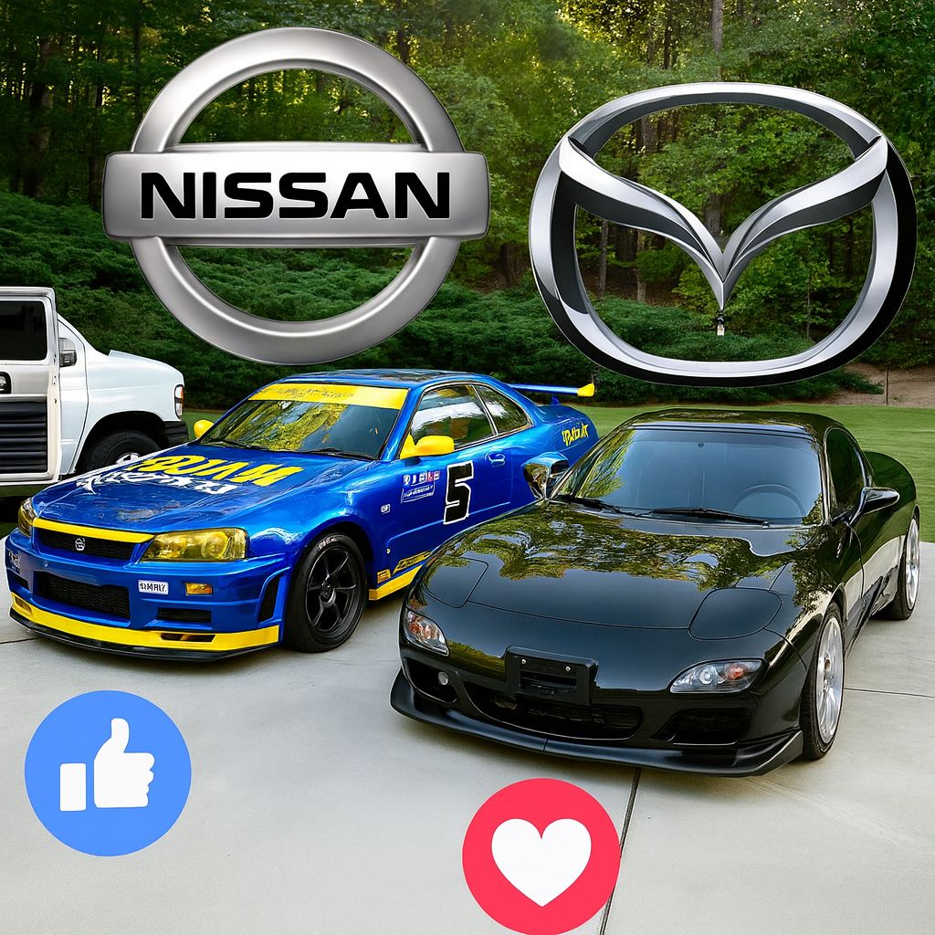 🔥 **JDM legends going head-to-head!** Mazda RX-7 FD's legendary