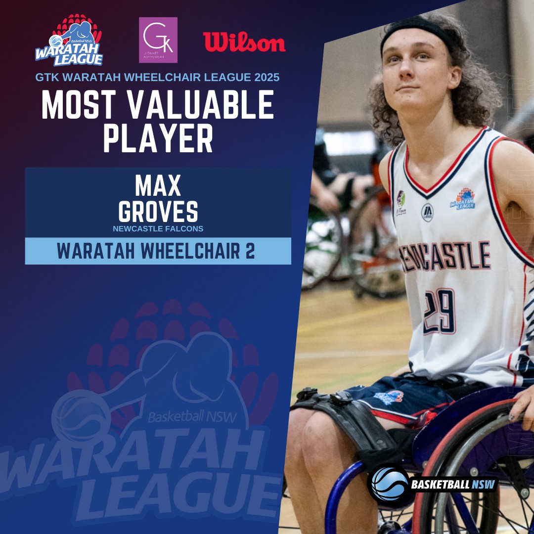 Basketball NSW - 2025 AWARDS | GTK WARATAH WHEELCHAIR... | Facebook