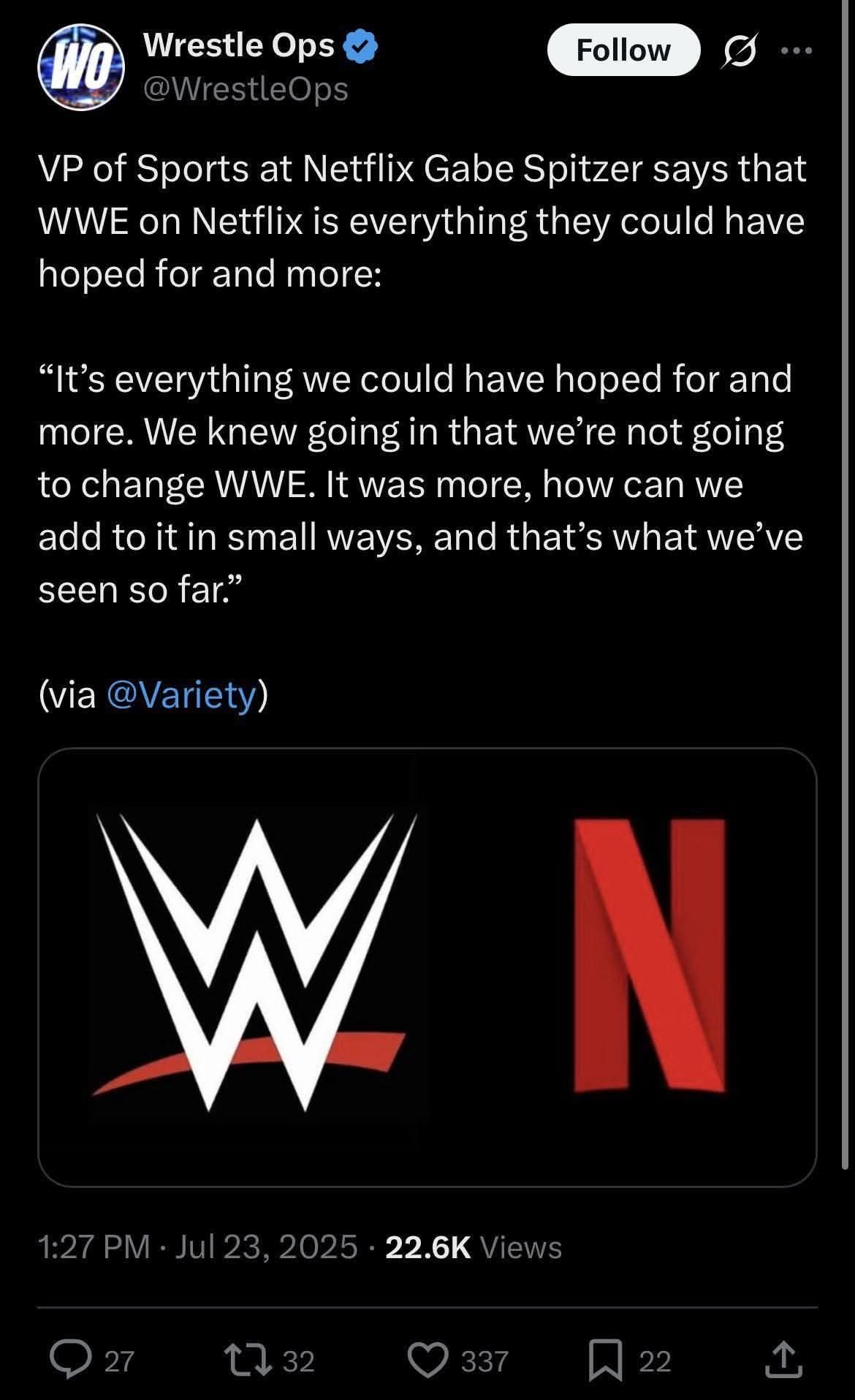 Ringside - Netflix approves of WWE! - The Future GOAT (Admin) | Facebook