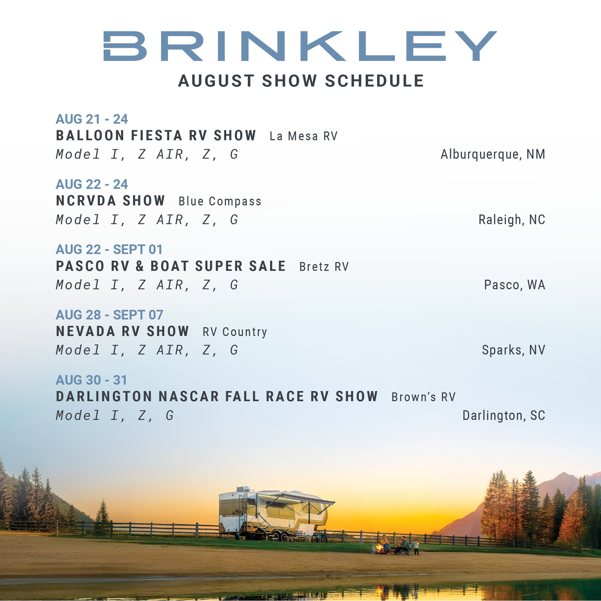 Brinkley - 📍 Your chance to tour a Brinkley RV is closer than you think ...