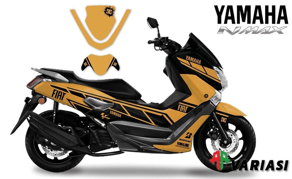 AA Variasi - Decal Yamaha Nmax Monster simple brown design...