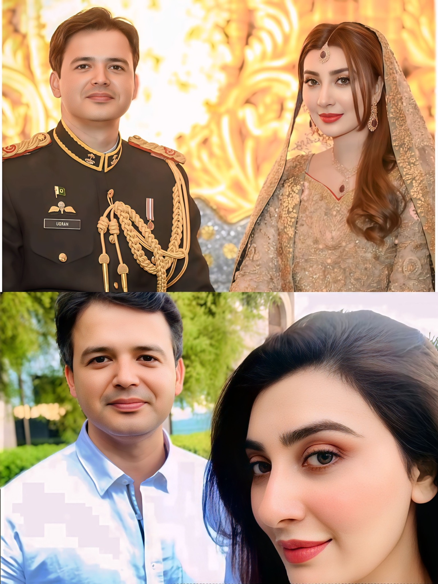 Khan - Pakistani Major Uqbah Hadeed and his actress wife Aisha Khan💟💥 ️ ...
