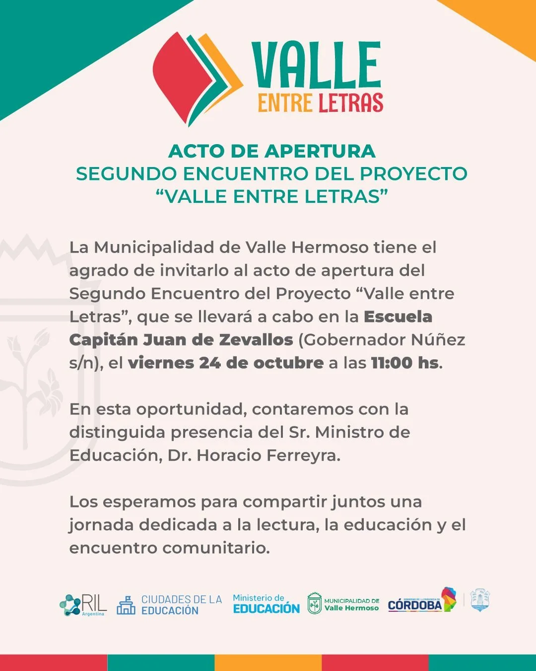 Municipalidad - La Municipalidad de Valle Hermoso tiene el agrado de ...