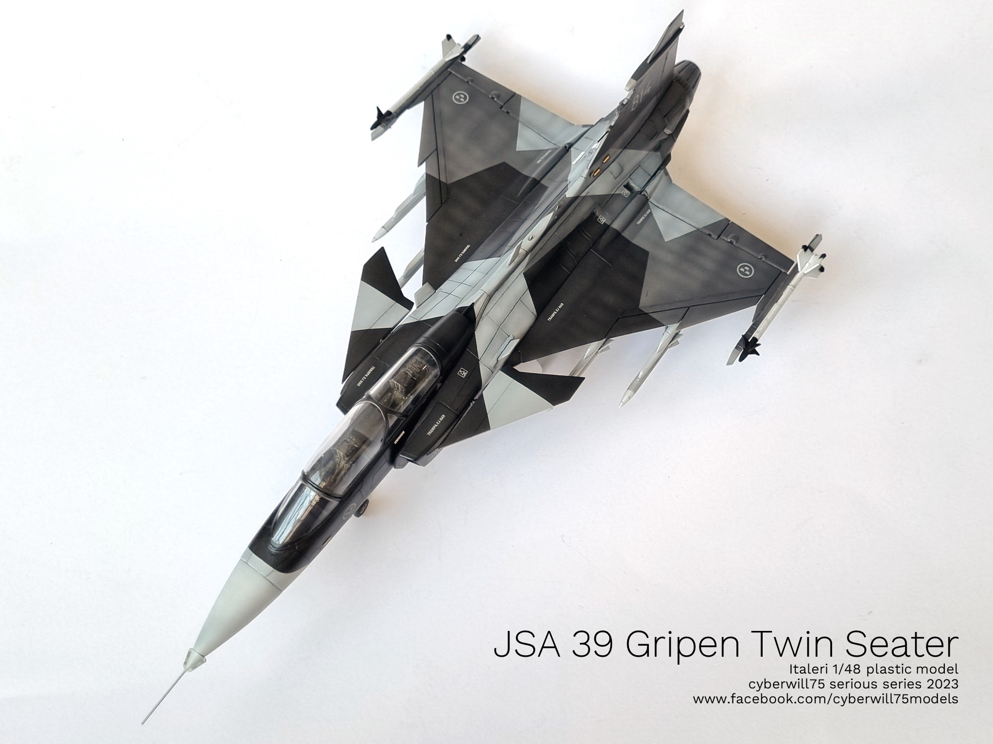 ITALERI 2664 – SAAB JAS-39 Gripen Biplace – Maquette Plastique 1/72 – À Monter Gripen Biplace Italeri