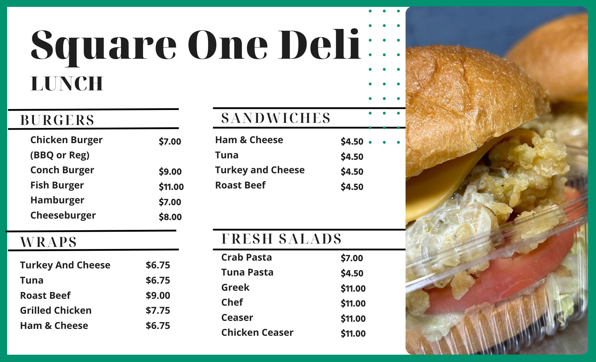 Square1 Bistro - Our Regular Menu is ready to go! Come and... | Facebook