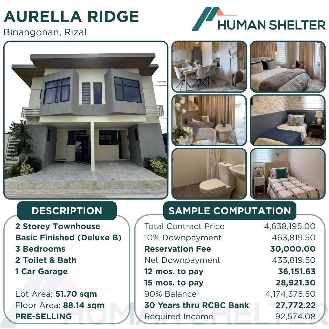 Aurella Ridge Binangonan | Binangonan