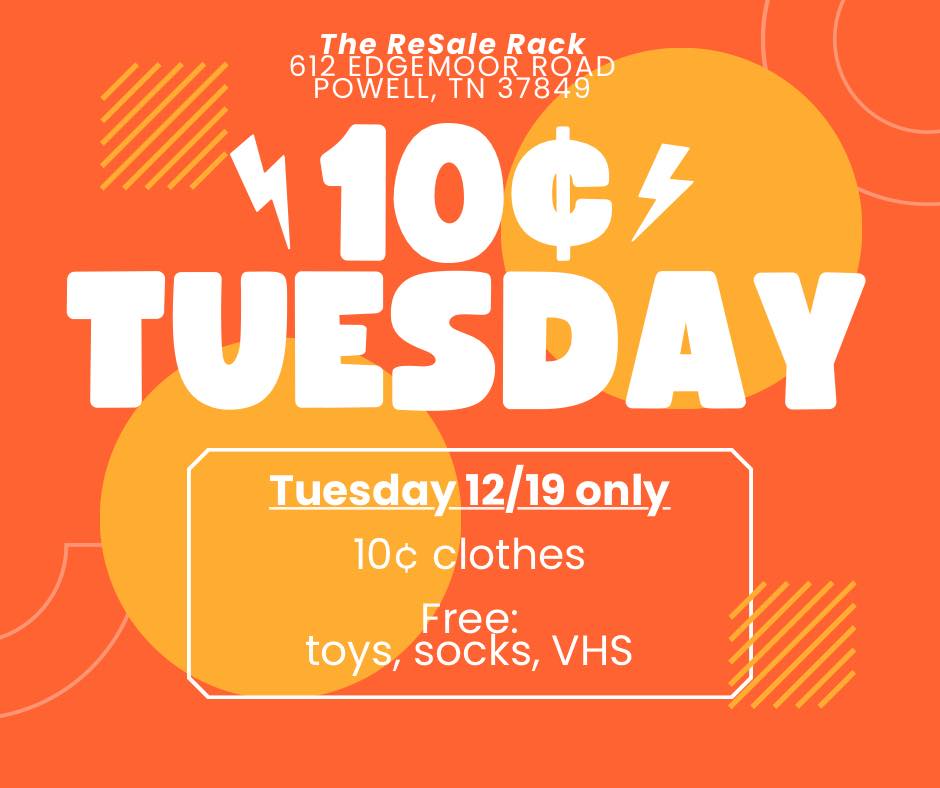 ⚡️10 cent Tuesday! ⚡️ Be... - The ReSale Rack Thrift Store