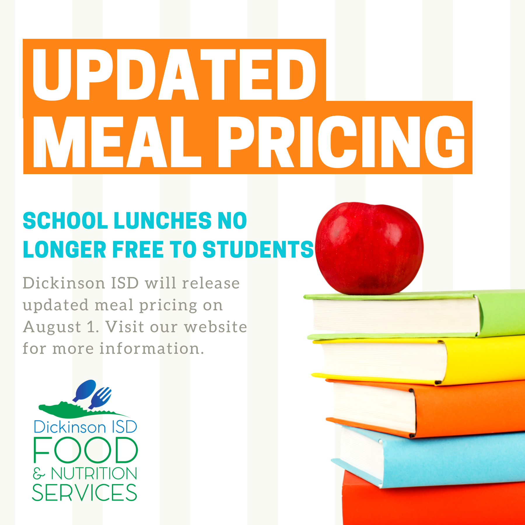 School lunches no... - Dickinson ISD Food and Nutrition