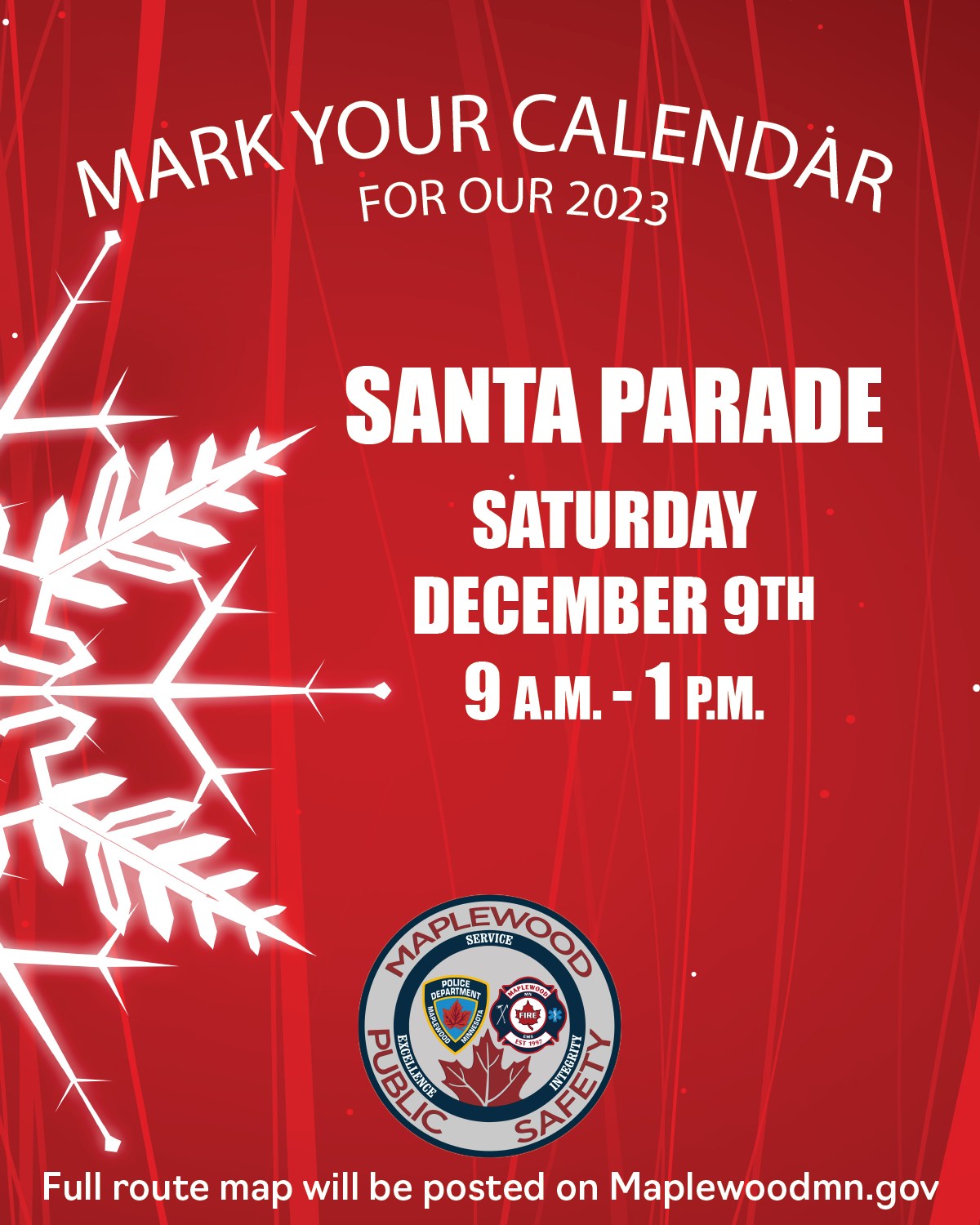 Maplewood - Come see Santa, our public safety team and other special ...