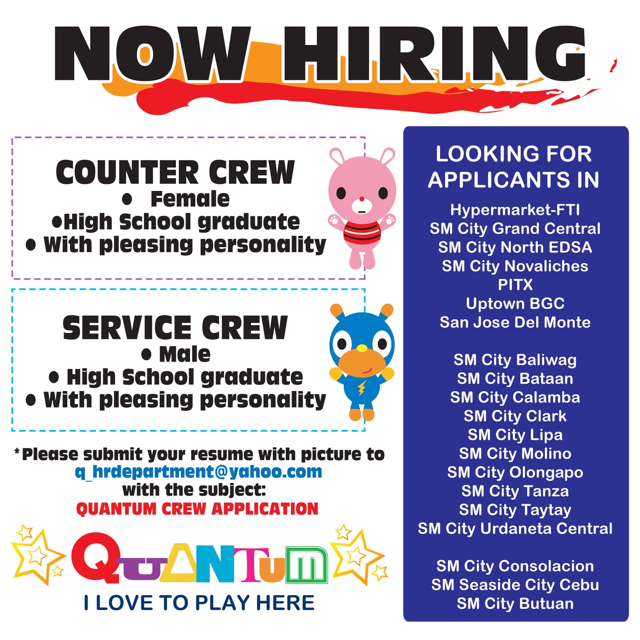 Quantum Amusement Corporation... - Quantum Human Resources