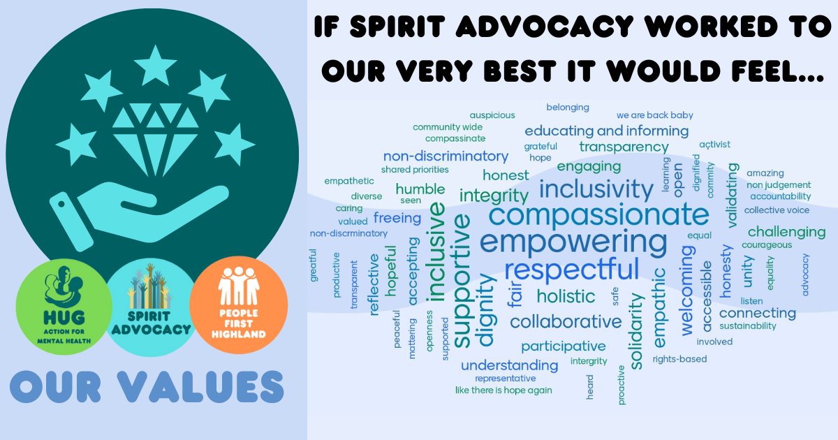 Our values connect us and... - HUG (Action for Mental Health) | Facebook