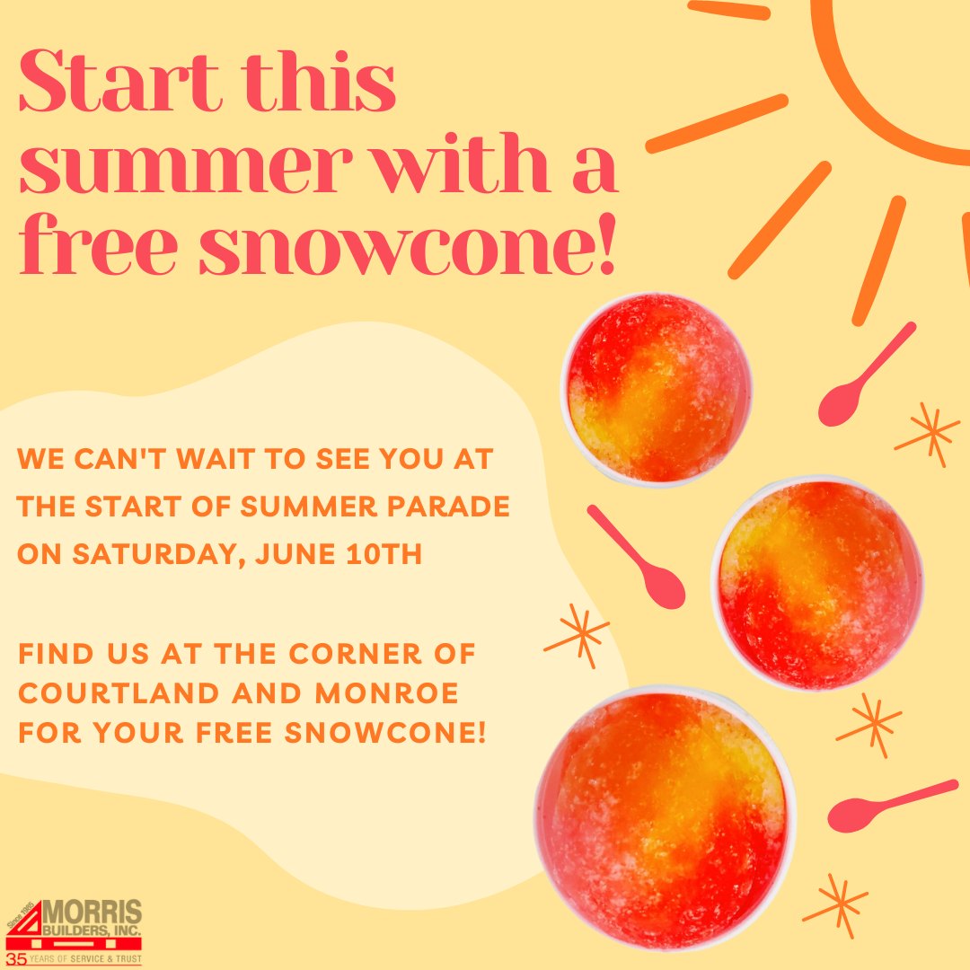 Morris - It's finally June so it's finally almost summer! Join us on ...