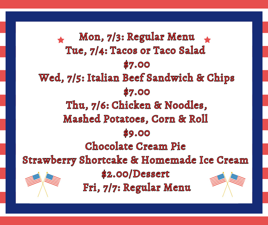 🇺🇸Our Specials This Week!🇺🇸 (Regular... - Diamond BBQ Tavern
