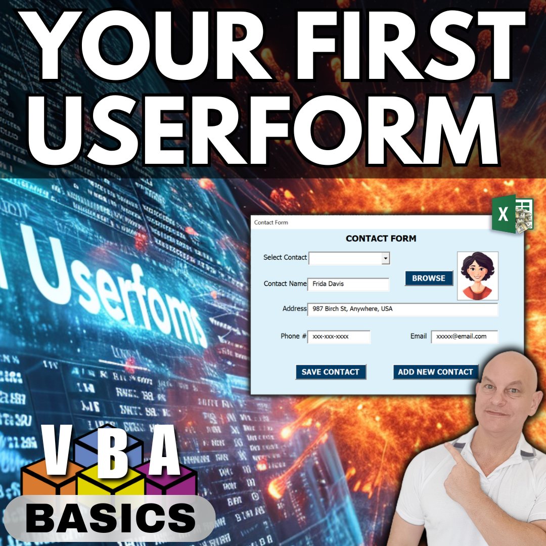 YOUR FIRST USERFORM + FREE... - Excel For Freelancers