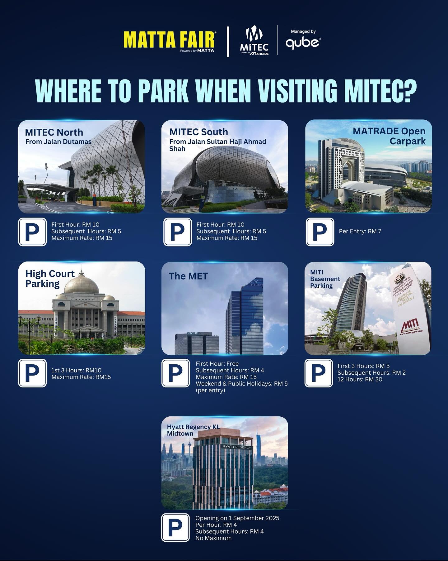Malaysia - 🚗 𝐇𝐞𝐚𝐝𝐢𝐧𝐠 𝐭𝐨 𝐌𝐀𝐓𝐓𝐀 𝐅𝐚𝐢𝐫 𝐚𝐭 𝐌𝐈𝐓𝐄𝐂? We’ve got your parking ...