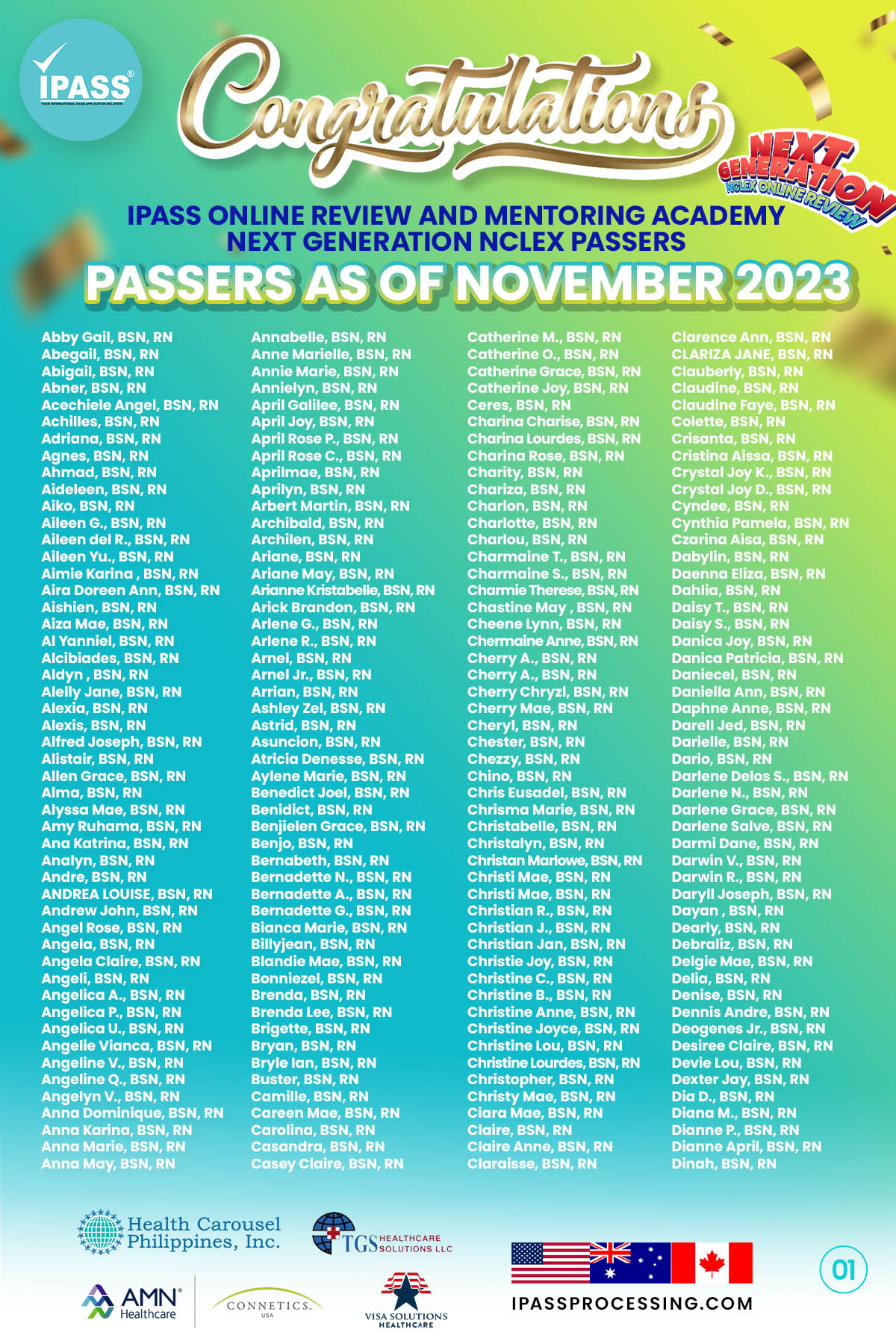 🎉 𝐒𝐡𝐨𝐮𝐭𝐨𝐮𝐭 𝐭𝐨 𝐨𝐮𝐫 𝐍𝐞𝐰𝐞𝐬𝐭 𝐍𝐂𝐋𝐄𝐗 𝐕𝐢𝐜𝐭𝐨𝐫𝐬!... - IPASS Processing | Facebook