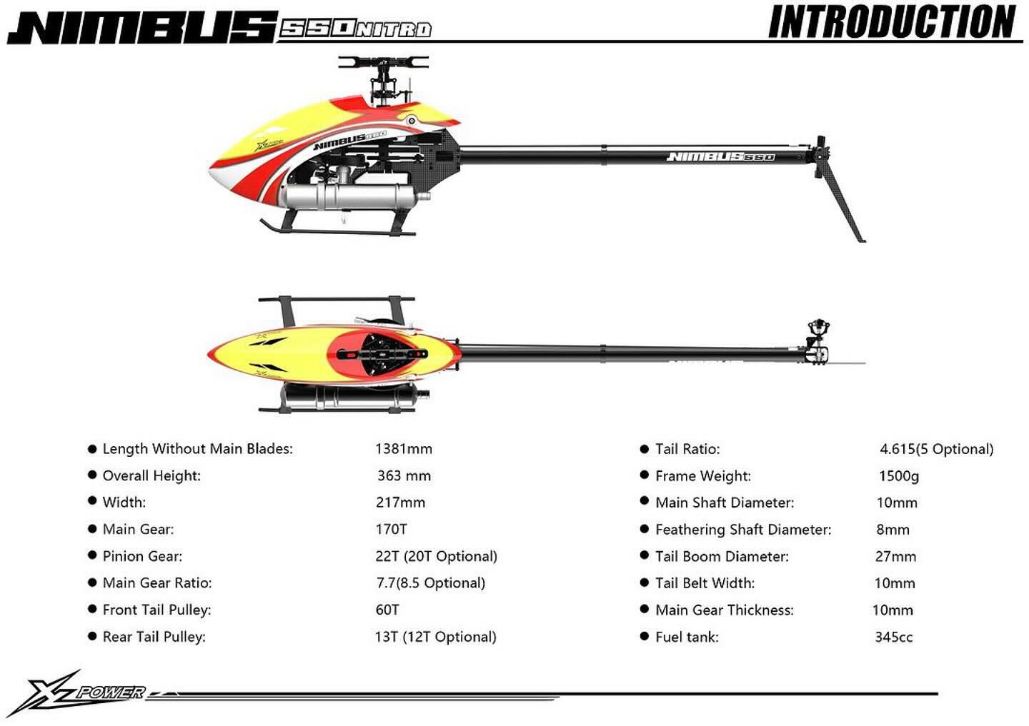 🚁 XLPower Nimbus 550 Nitro Are Available For Preorder! 🚀 These