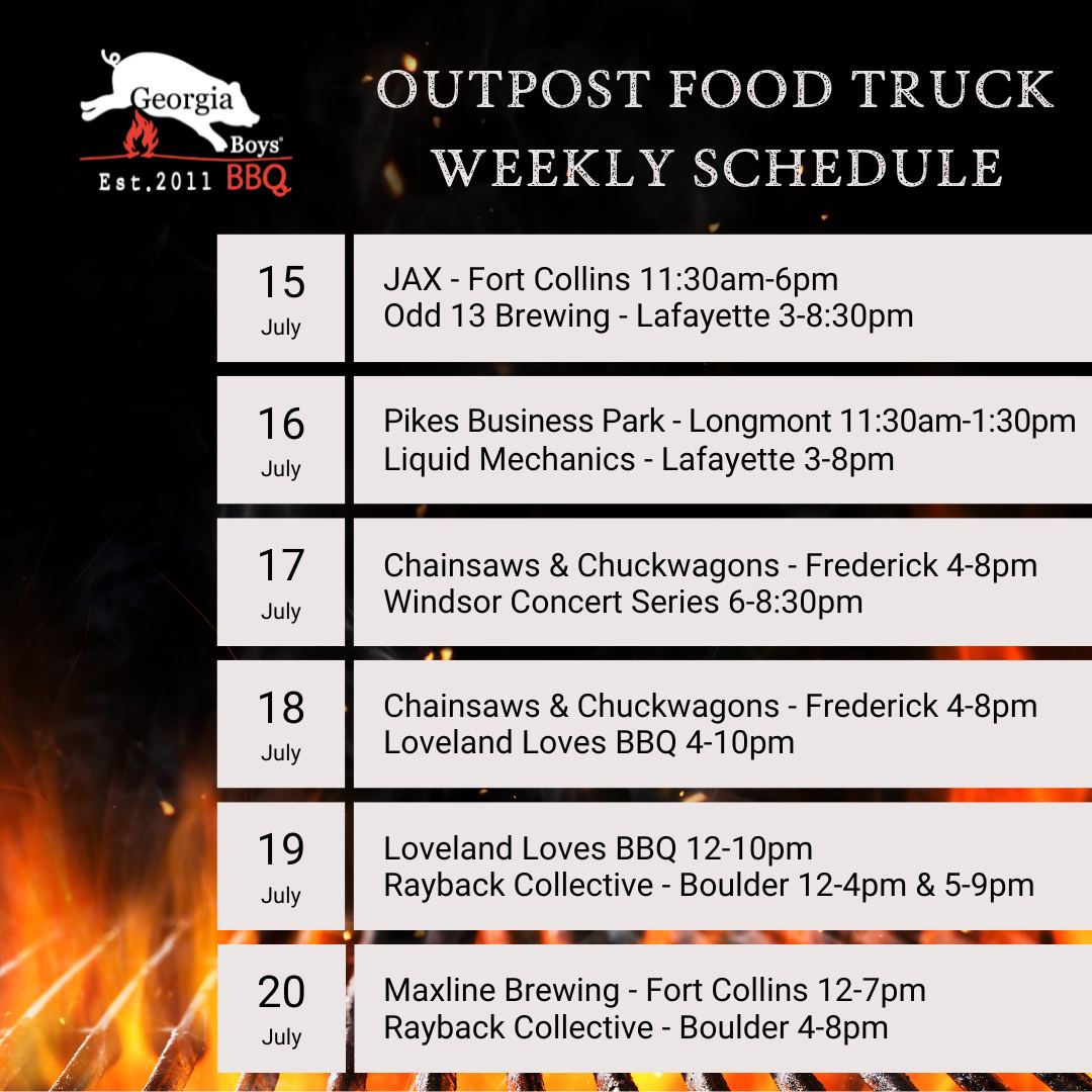 The truck’s on the move... - Georgia Boys BBQ -Greeley, CO | Facebook