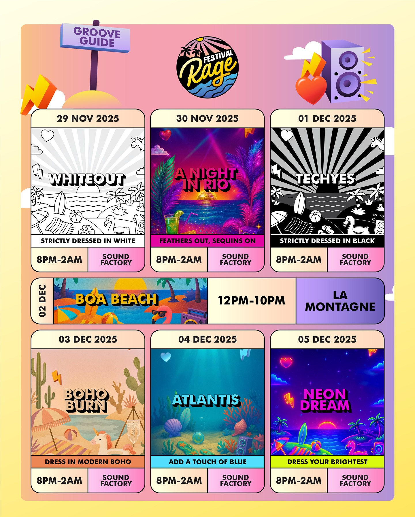 Rage Festival - Rage Festival 2025 Groove Guide!😍🔥 Every... | Facebook