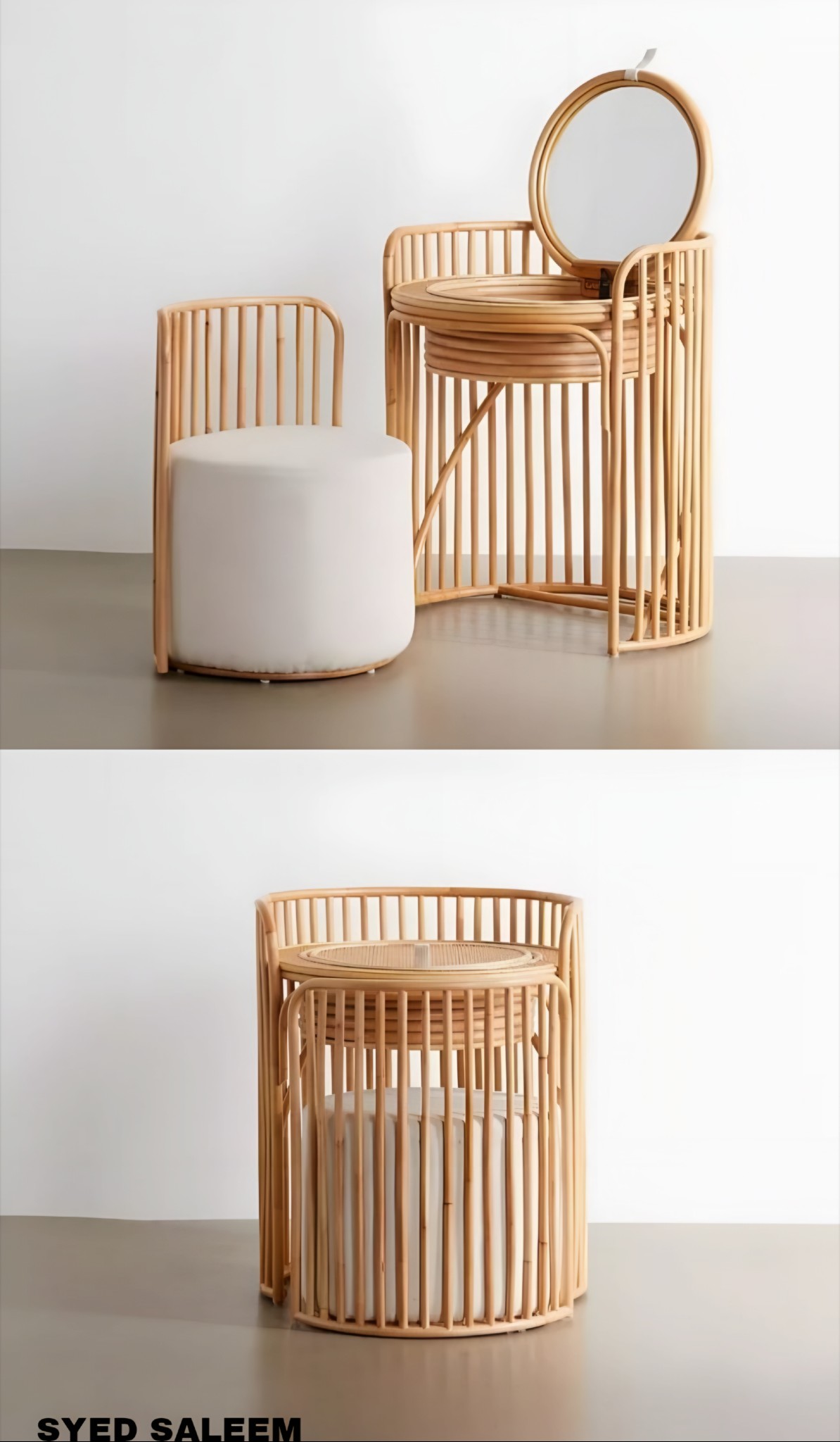 Elise Vanity And Stool Set Dupe