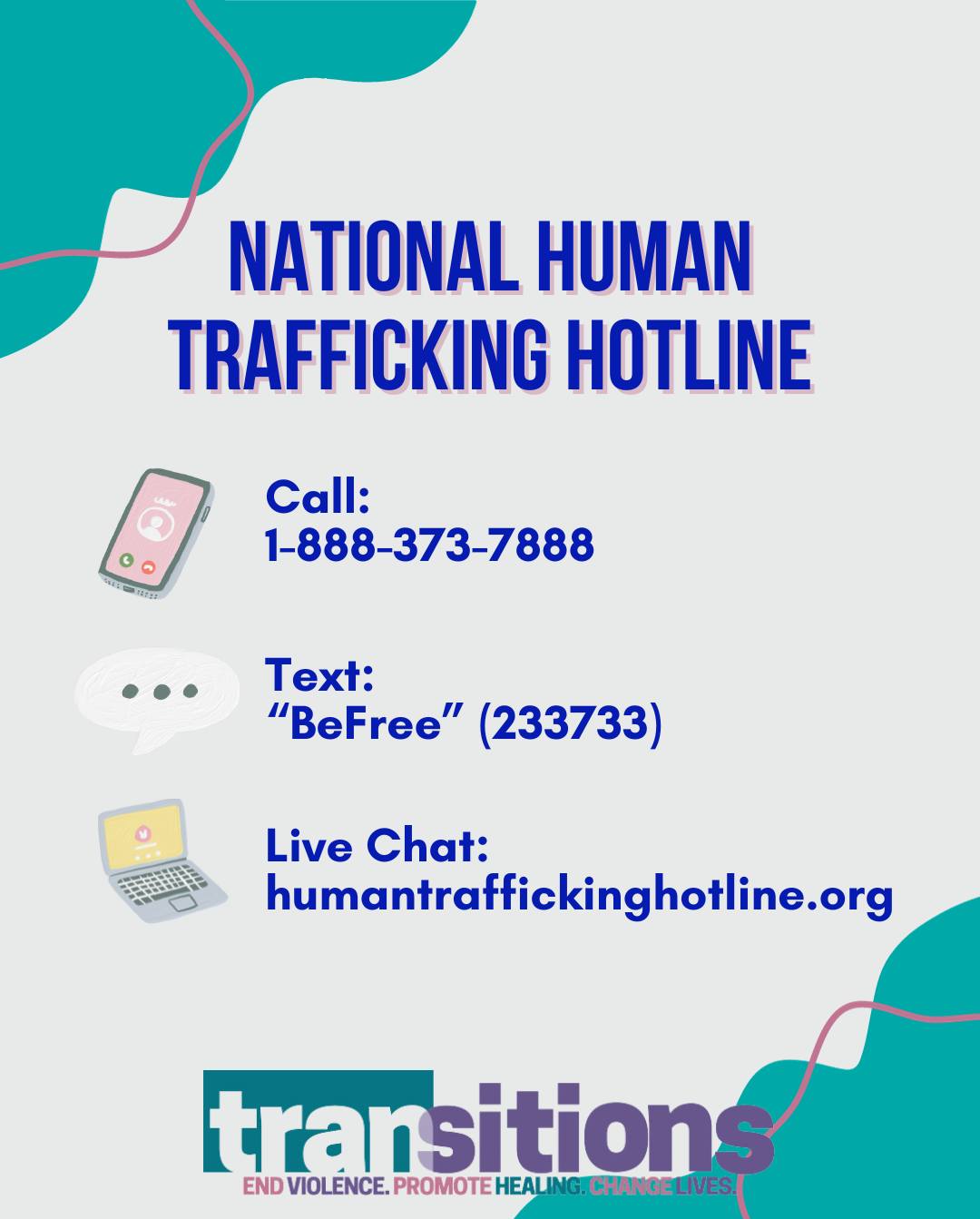 January is Human Trafficking Awareness... - Transitions of PA