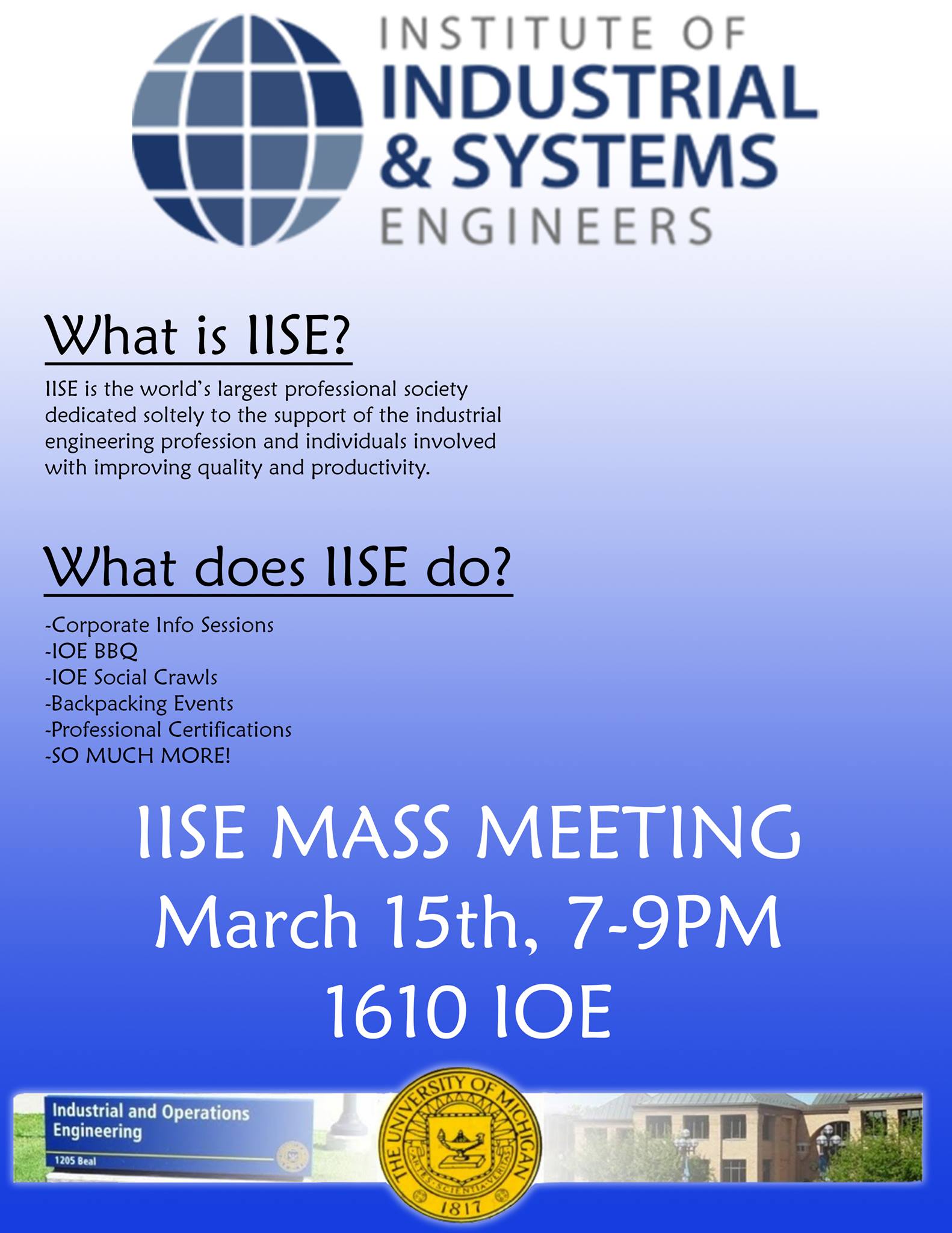IISE - Michigan Student Chapter