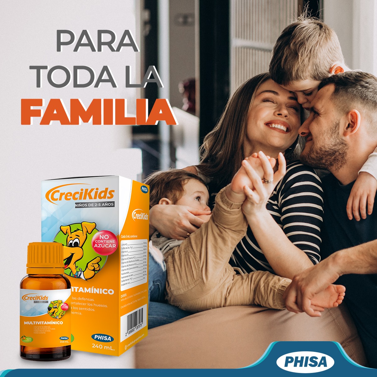 PHISA - Crecikids no contiene azúcar y aún así tiene un rico sabor ...