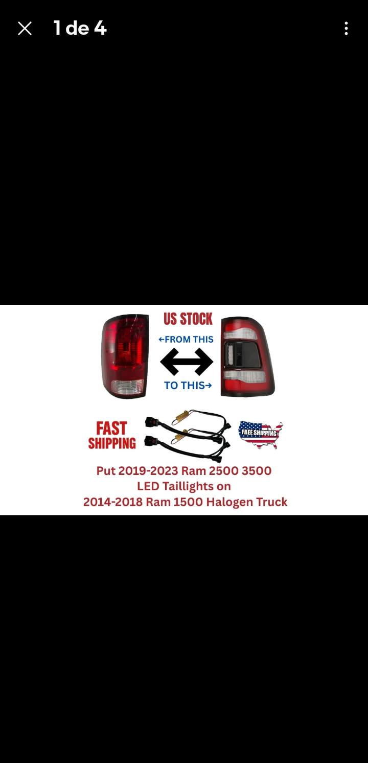 2014 - 2018 RAM LED Tail Light Conversion Wire Harness Halogen to 5th Gen HD LED