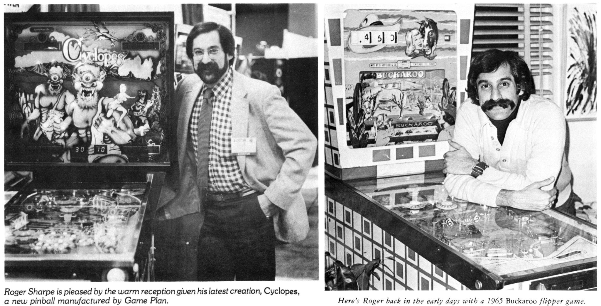 STERN PINBALL ENTHUSIASTS | One of the works of Roger Sharpe (Cyclopes ...