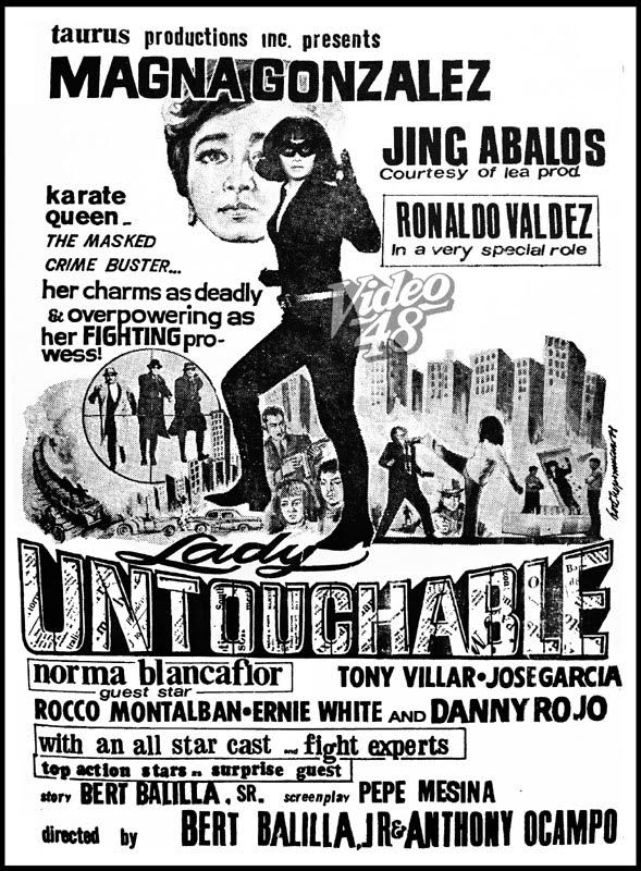 old - LADY UNTOUCHABLE. (1968) Taurus Productions Story Bert Balilia Jr ...