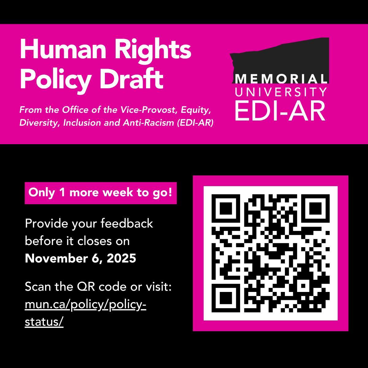 📣 Only one more week to go! Public Consultation for the Human Rights ...