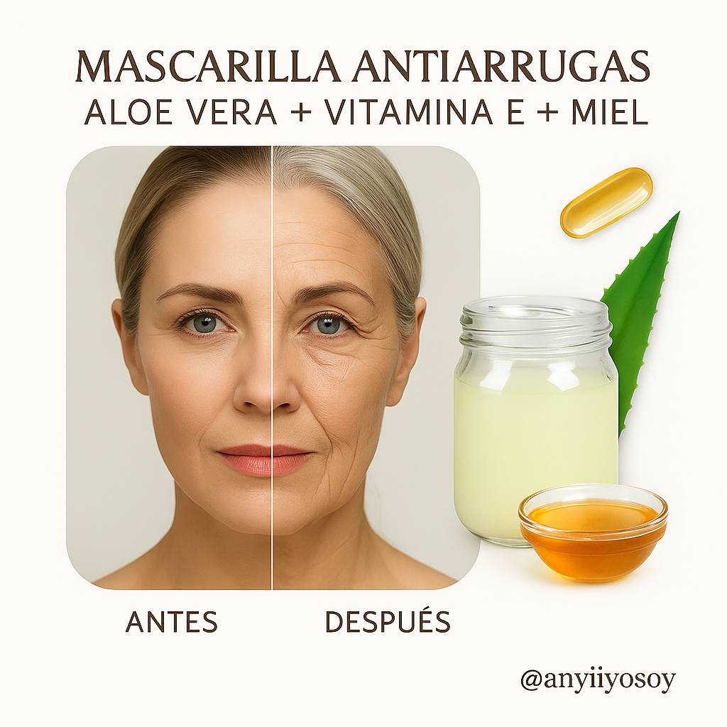 Anyii - Ingredientes 🌿 2 cdas de aloe vera 💧 1 cápsula de vitamina E 🍯 ...