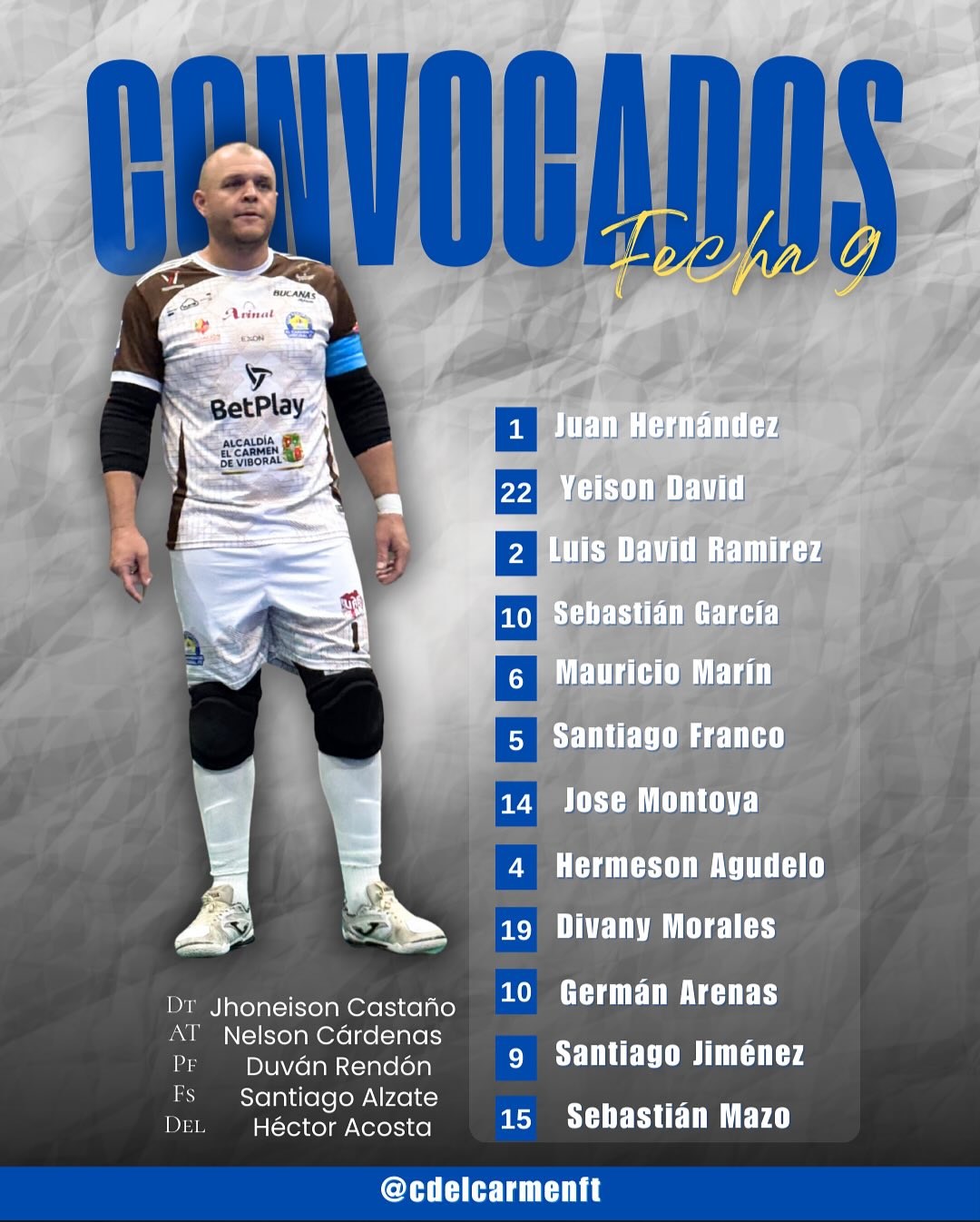 Club Deportivo El Carmen De Viboral FT - Ha sido una de las piezas ...