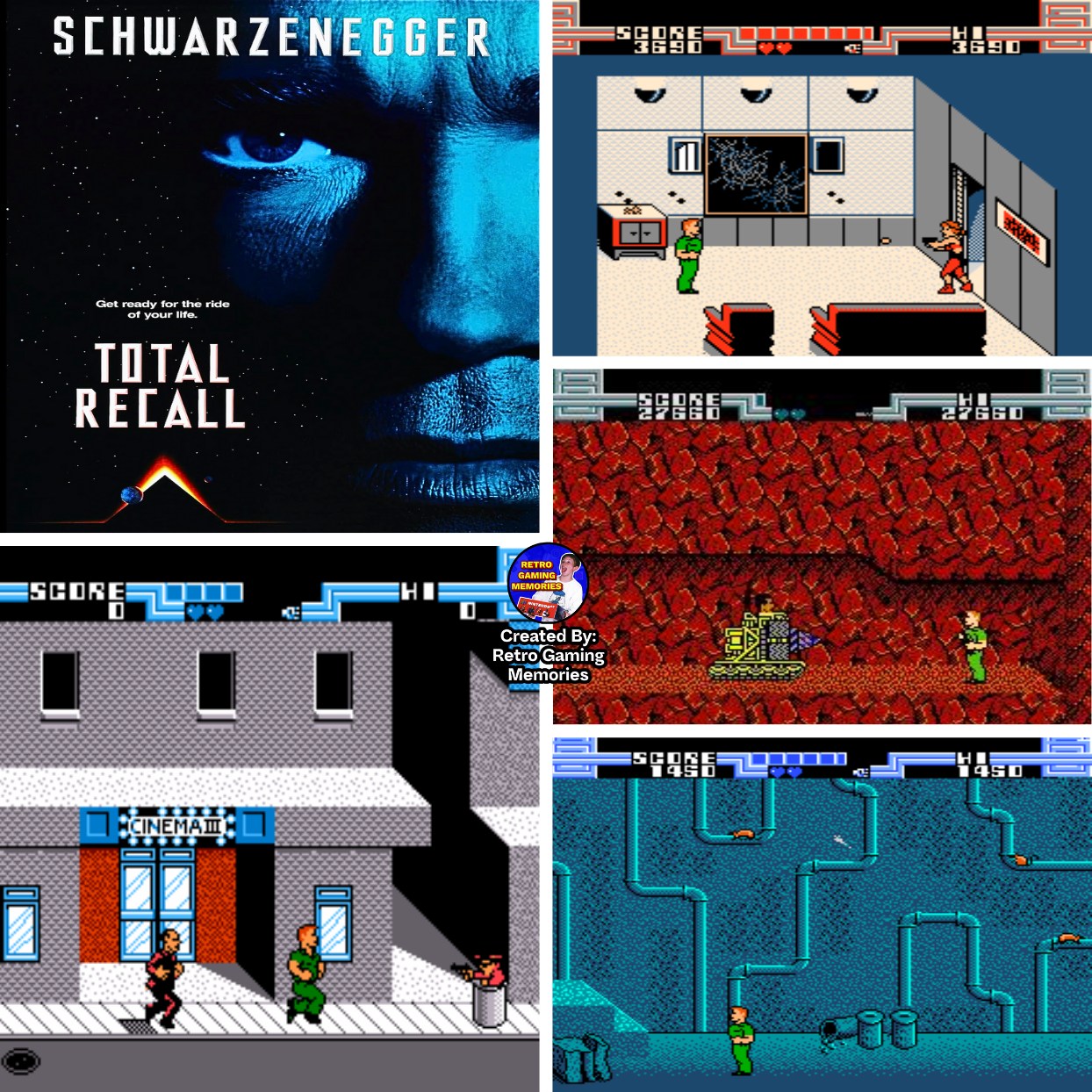 Total Recall, released for the Amstrad 464 by Ocean in 1990