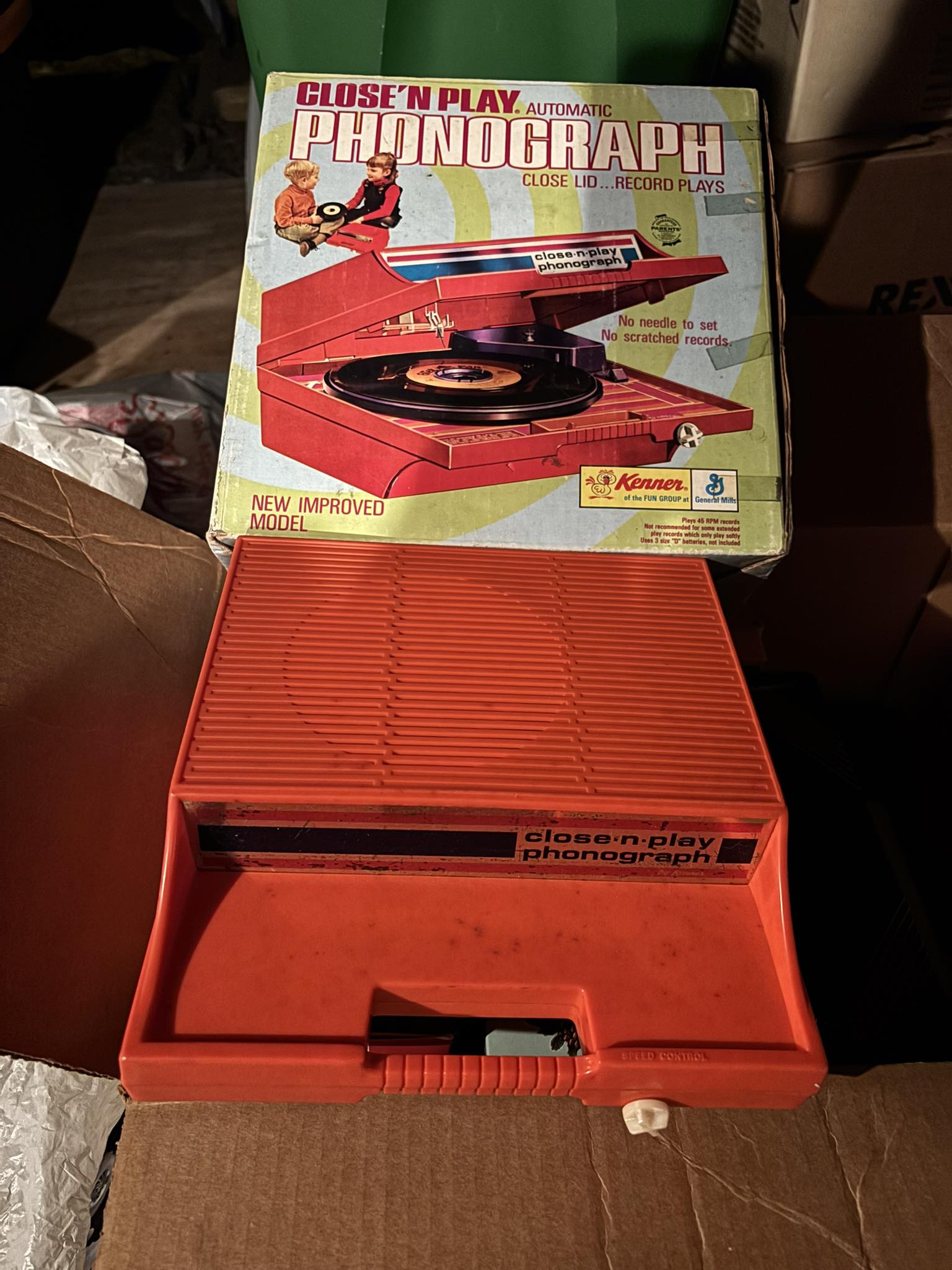 Vintage Close'n Play record player from childhood