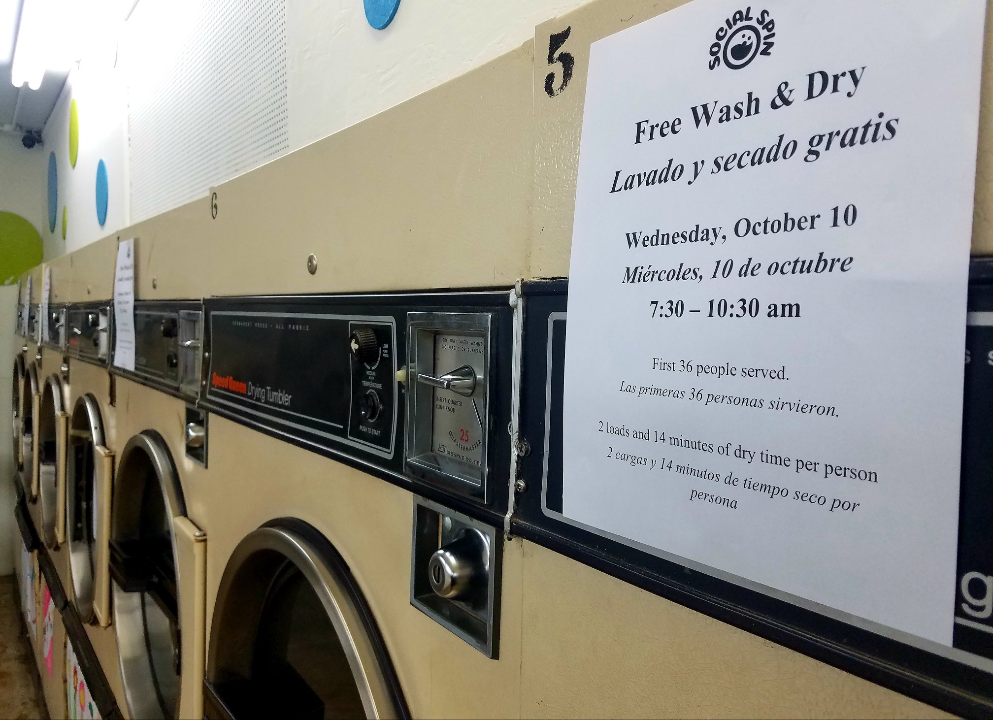 FREE LAUNDRY *** Wednesday... - Social Spin Laundromat