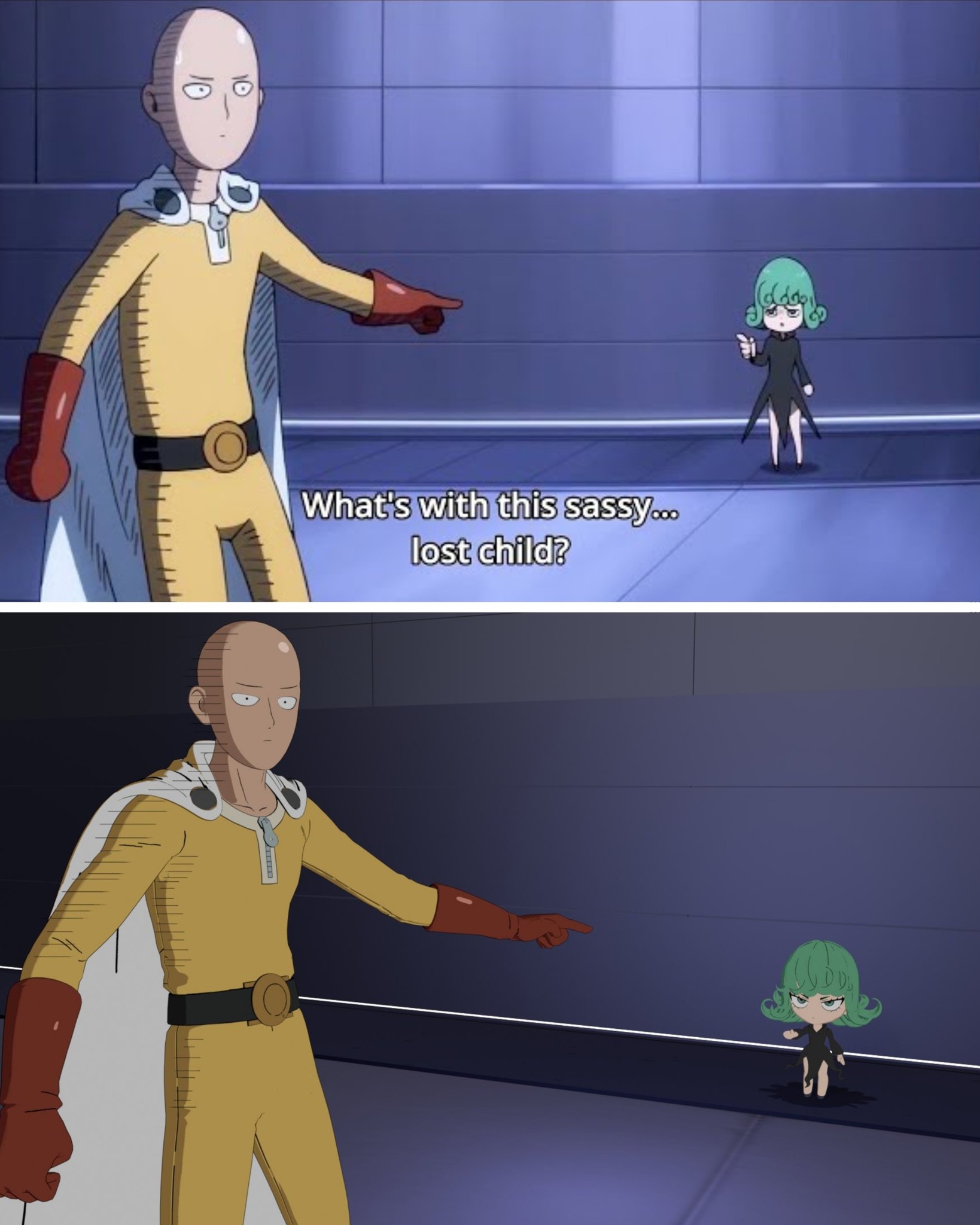 This scene was pure jokes 😂 Anime: One Punch Man