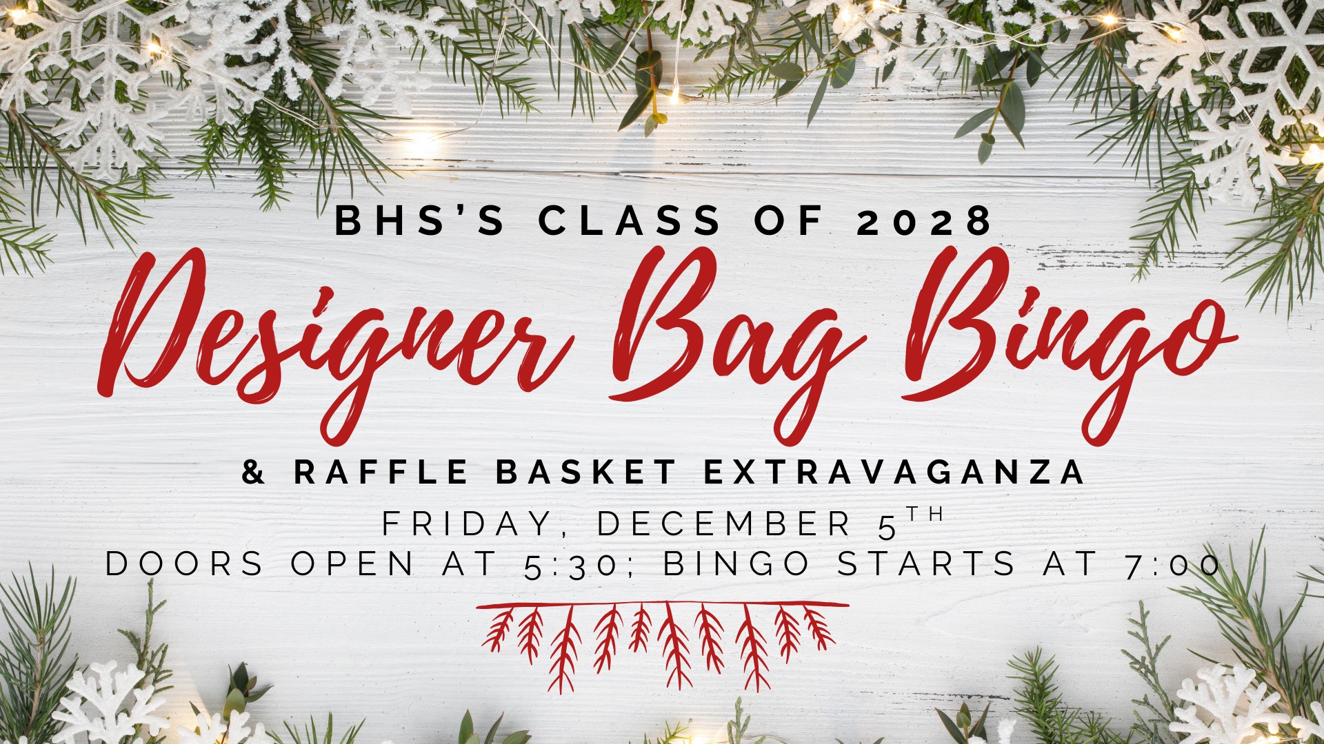 Designer Bag Bingo & Raffle Basket Extravaganza