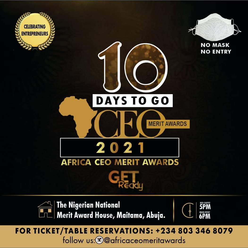 20 Days To Go.. Africa CEO Merit... - Africa CEO Merit Awards